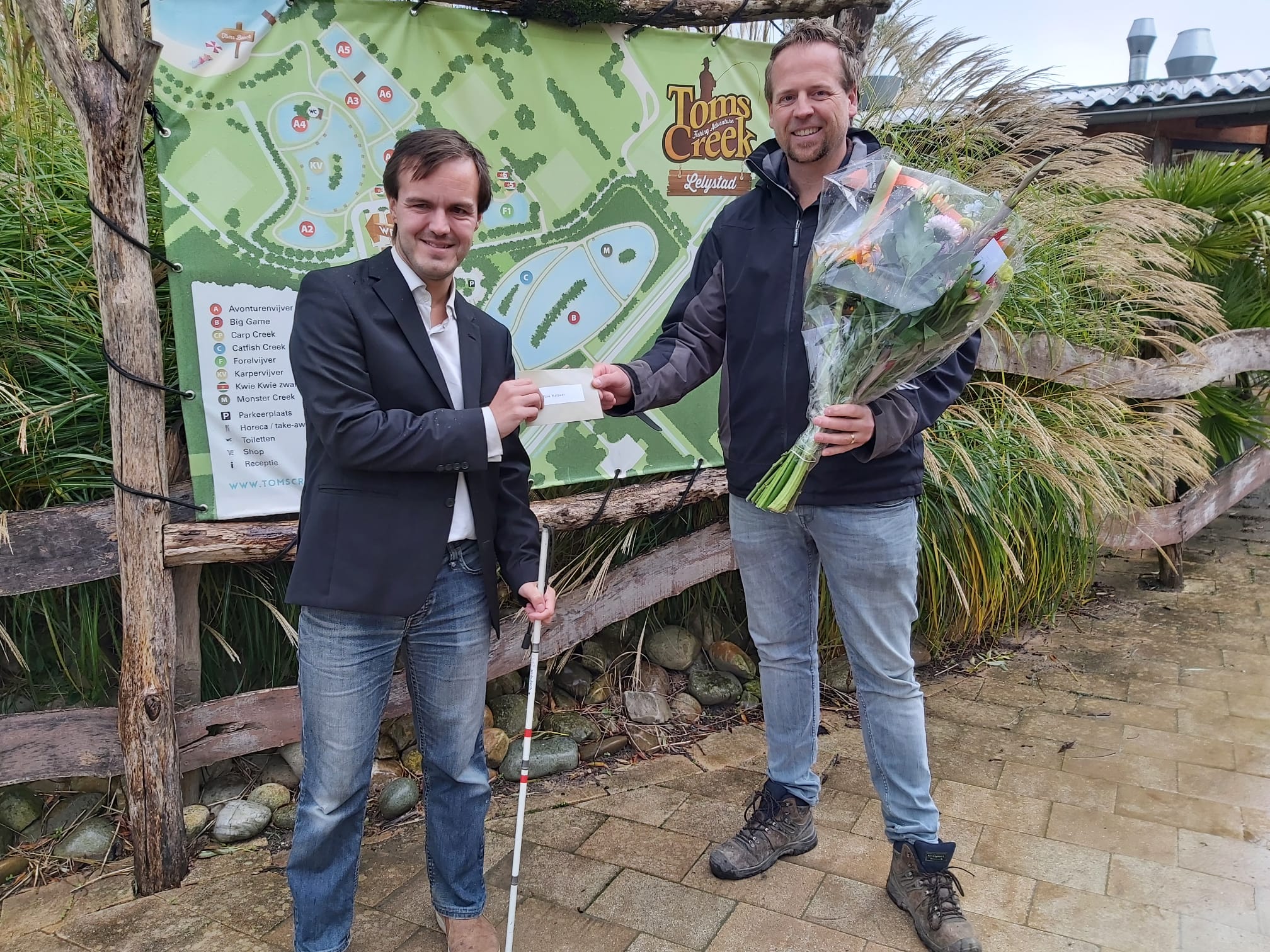 Genomineerde 1 Tom Bremer (Toms Creek) Bezoek Batavialand Week van de Toegankelijkheid 2023