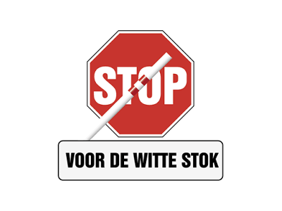 stop-voor-de-witte-stok afbeelding - Stop voor de witte stok